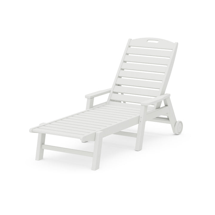 Nautical Chaise with Arms & Wheels