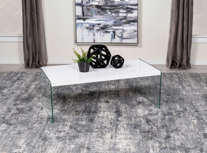 Opal - Rectangular Glass Frame Table