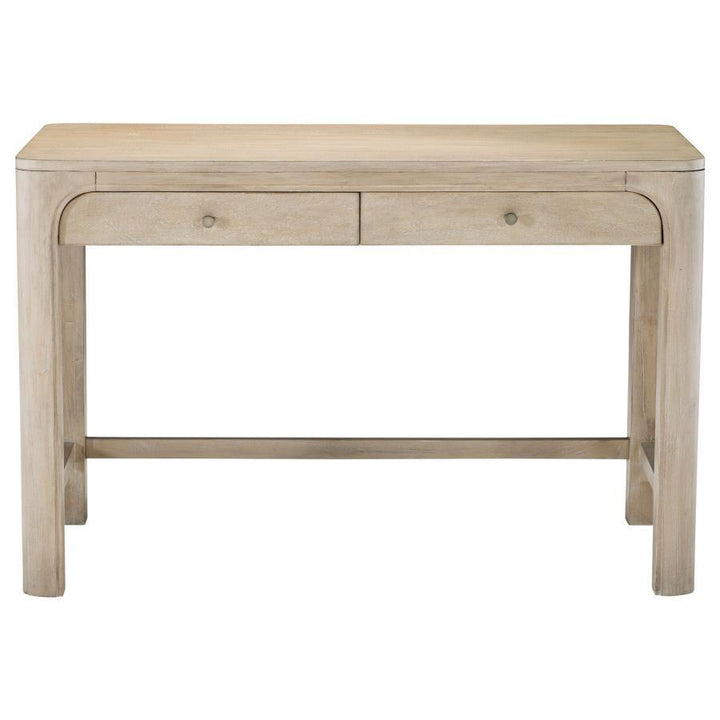 Solano - 2-Drawer Makeup Table Vanity Desk - Weathered Mango