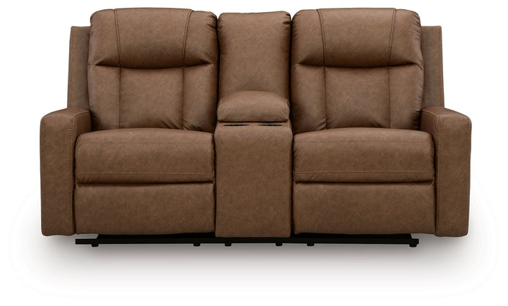 Mackmenville - Double Reclining Loveseat With Console