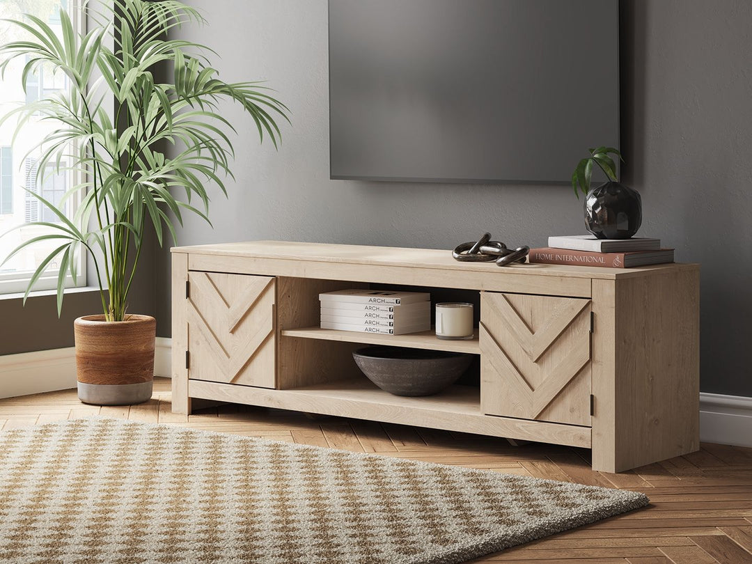 Cayboni - LG TV Stand With Fireplace Option