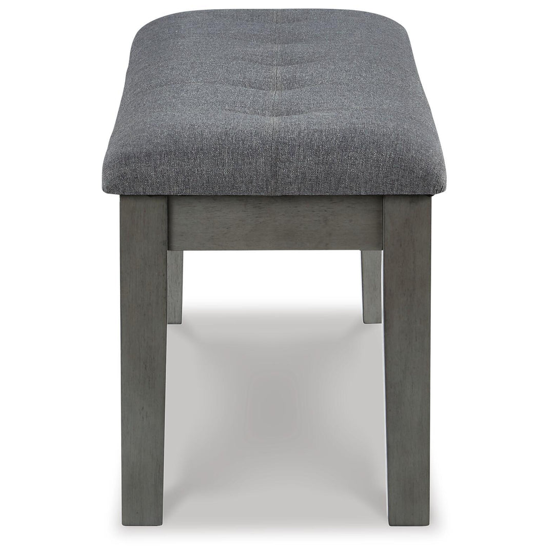 Hallanden - Large UPH Dining Room Bench - Black / Gray