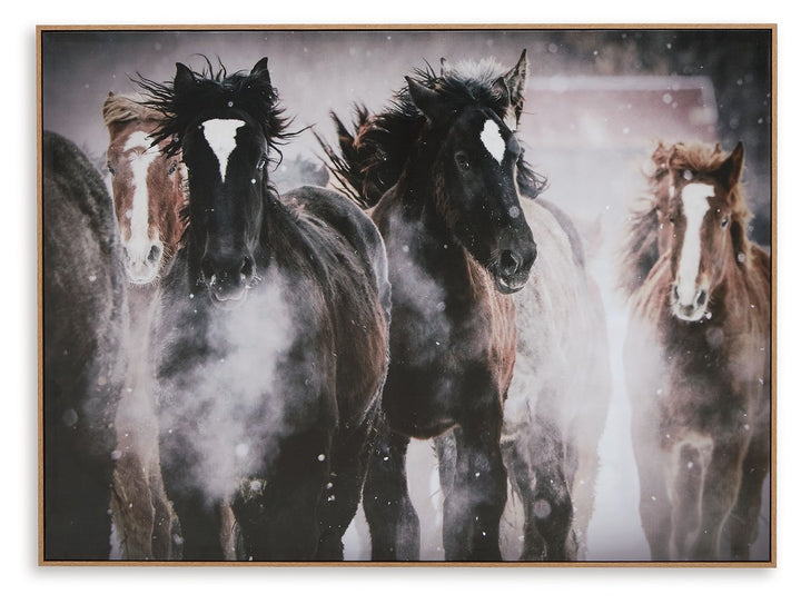 Chaseburn - Wall Art - Brown / Black / White
