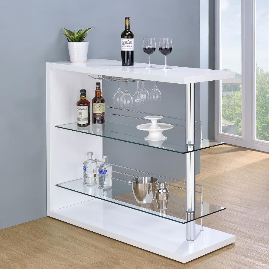 Prescott Rectangular 2-Shelf Bar Unit - Thumbnail 4