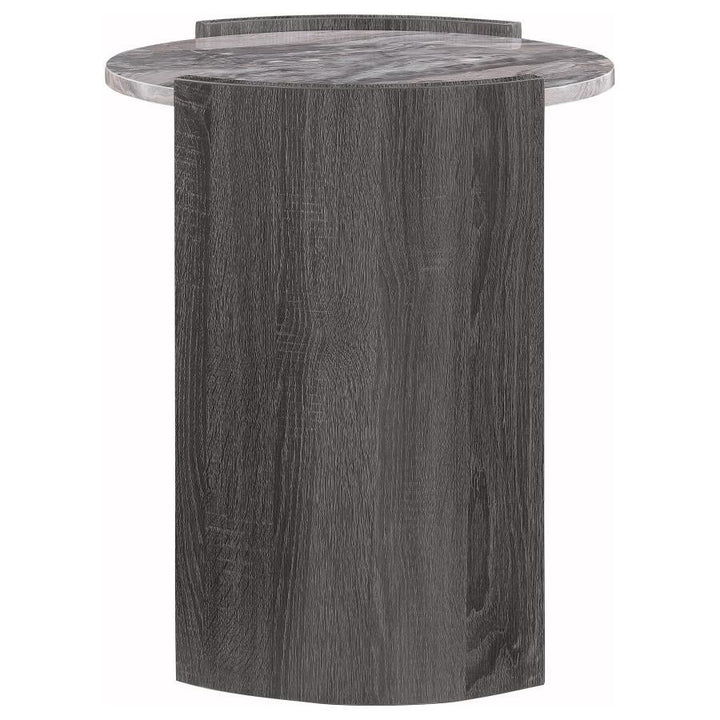 Gladstone - Round Faux Marble Top Table