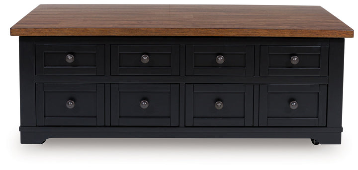 Wildenauer - Brown / Black - Lift Top Cocktail Table