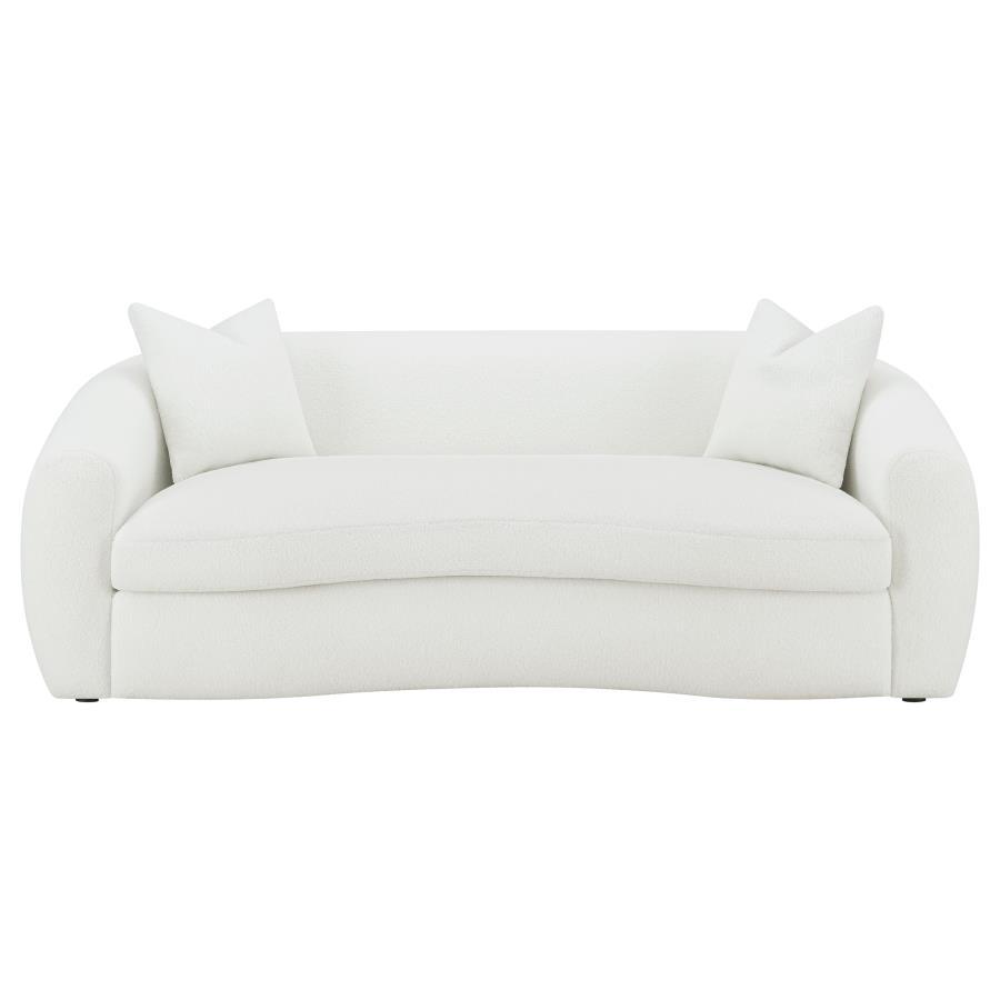 Isabella - Faux Sheepskin Upholstered Sofa Set - Thumbnail 5