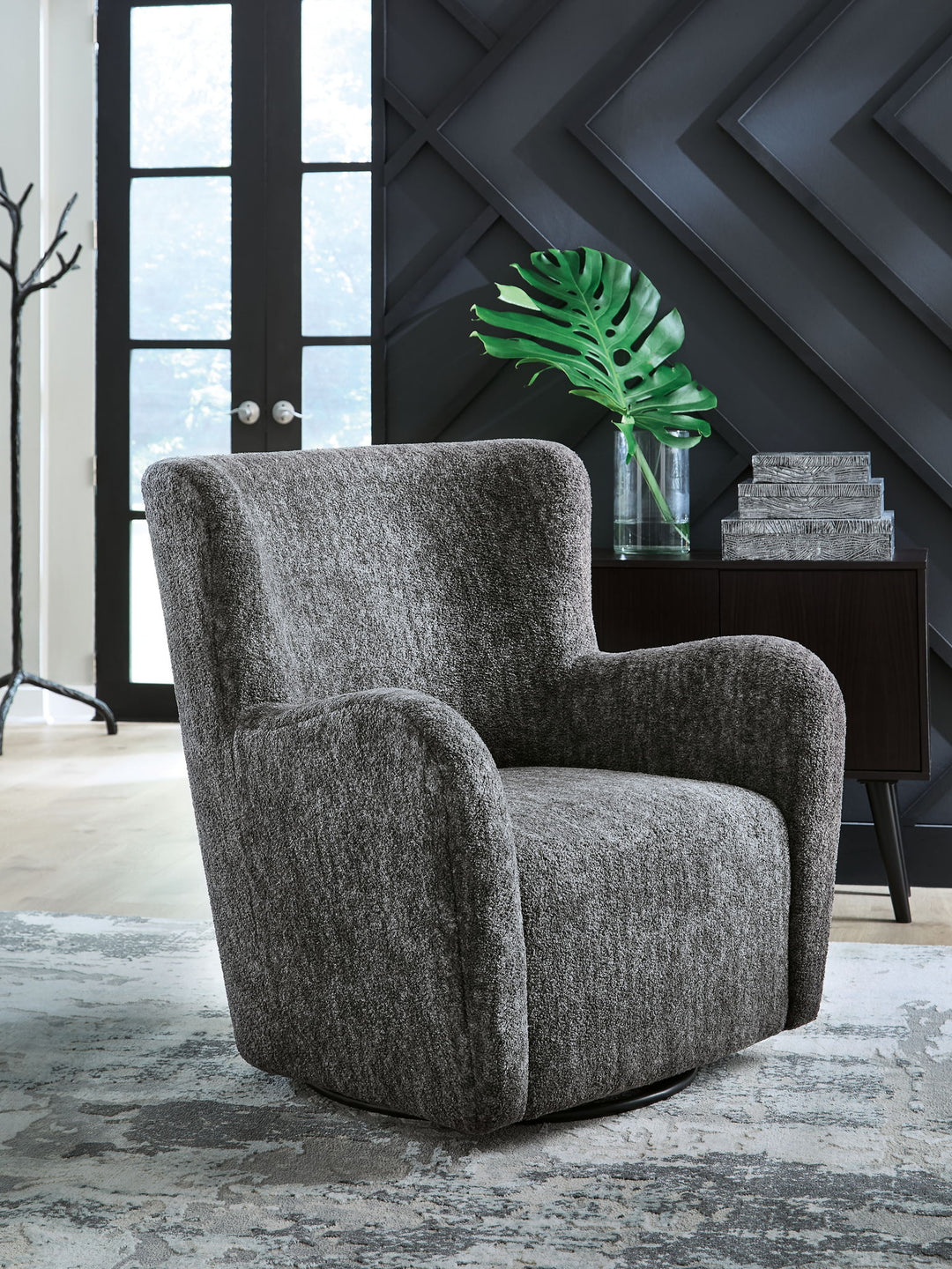 Rowenburg - Swivel Glider Accent Chair