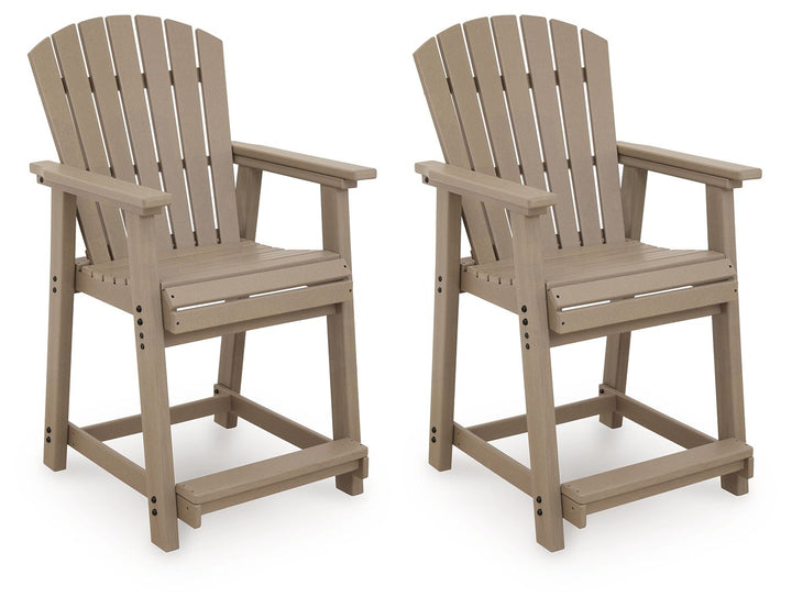 Seacliff Beach - Barstool (Set of 2) - Medium Brown