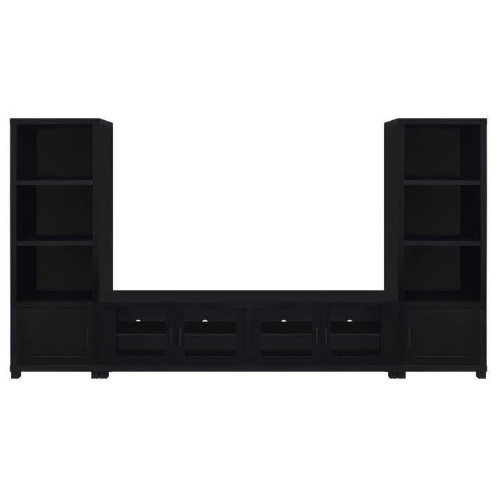 Jupiter - 3 Piece Entertainment Center TV Stand - Black