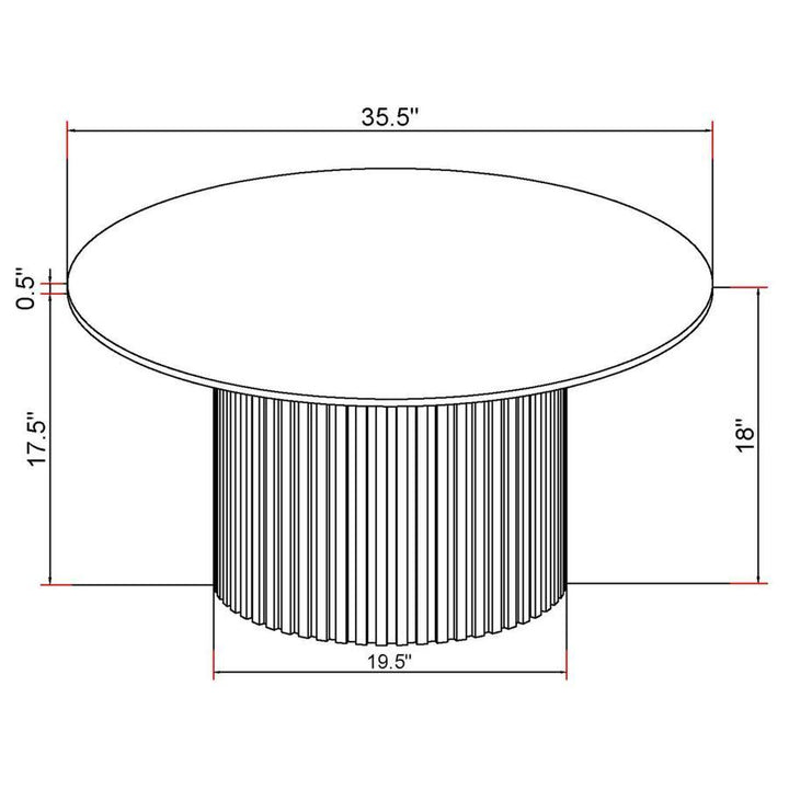 Rowena - Round Sintered Stone Table