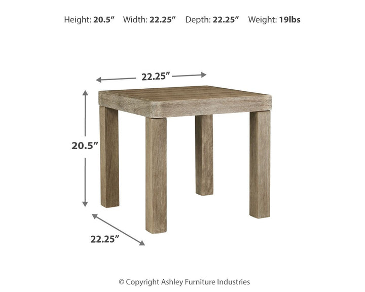 Silo Point - Square End Table - Brown