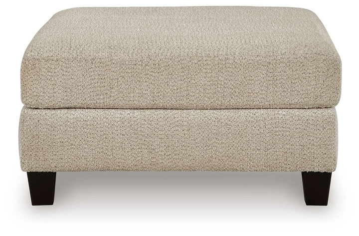 Steelwater Retreat - Oversized Accent Ottoman - Latte