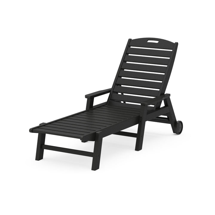 Nautical Chaise with Arms & Wheels