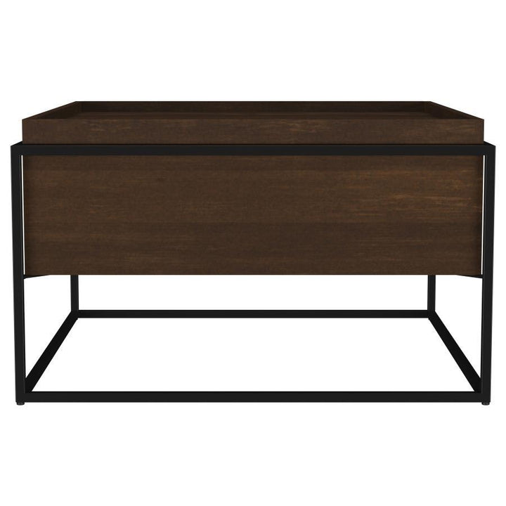 Fulton - Square - Mango Wood Coffee Table - Dark Brown