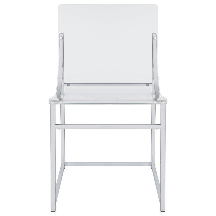 Adino - Acrylic Dining Side Chair (Set of 2) - Chrome