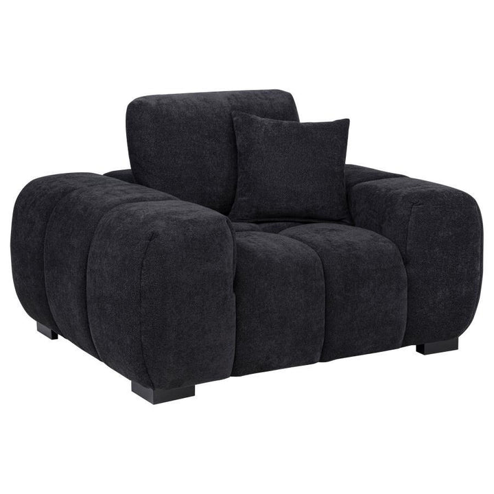 Octavia - Fabric Upholstered Track Arm Accent Chair