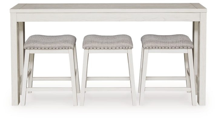 Robbinsdale - Rectangular Dining Room Counter Table Set (Set of 4) - Antique White