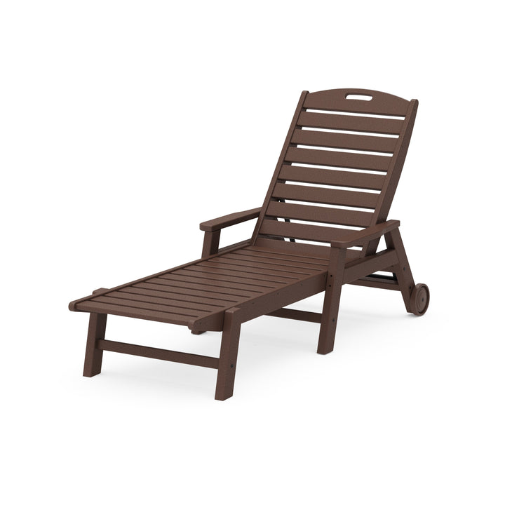 Nautical Chaise with Arms & Wheels