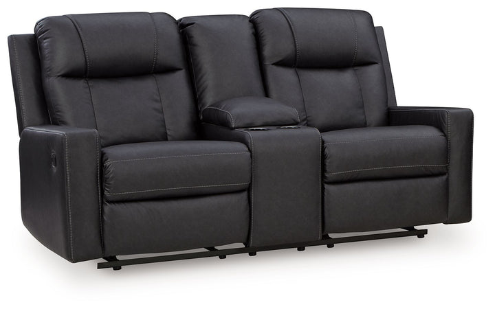 Mackmenville - Double Reclining Loveseat With Console