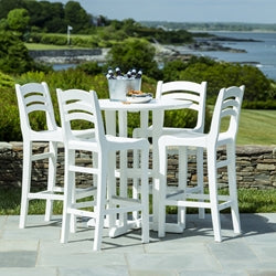 Seaside Casual Charleston Patio Bar Set for 4
