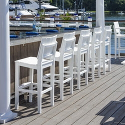 Seaside Casual MAD Armless Bar Chair Set of 5
