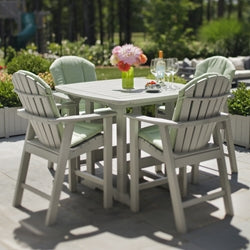 Seaside Casual Adirondack Balcony Patio Set for 4