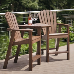 Seaside Casual Adirondack Balcony Tete-A-Tete Set