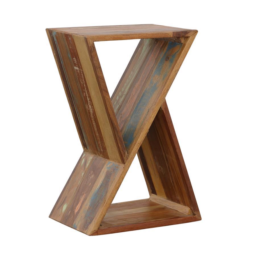 Lily Solid Reclaimed Wood Accent Side Table - Thumbnail 4