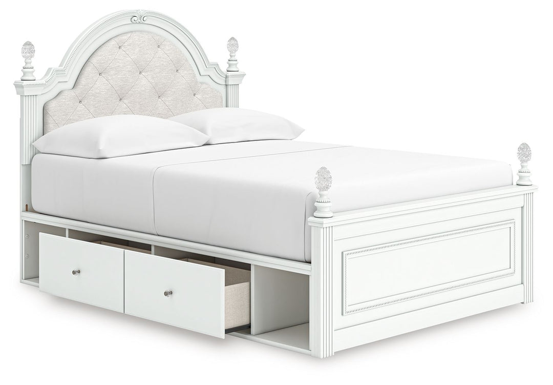 Kozlani - Upholstered Panel Storage Bed