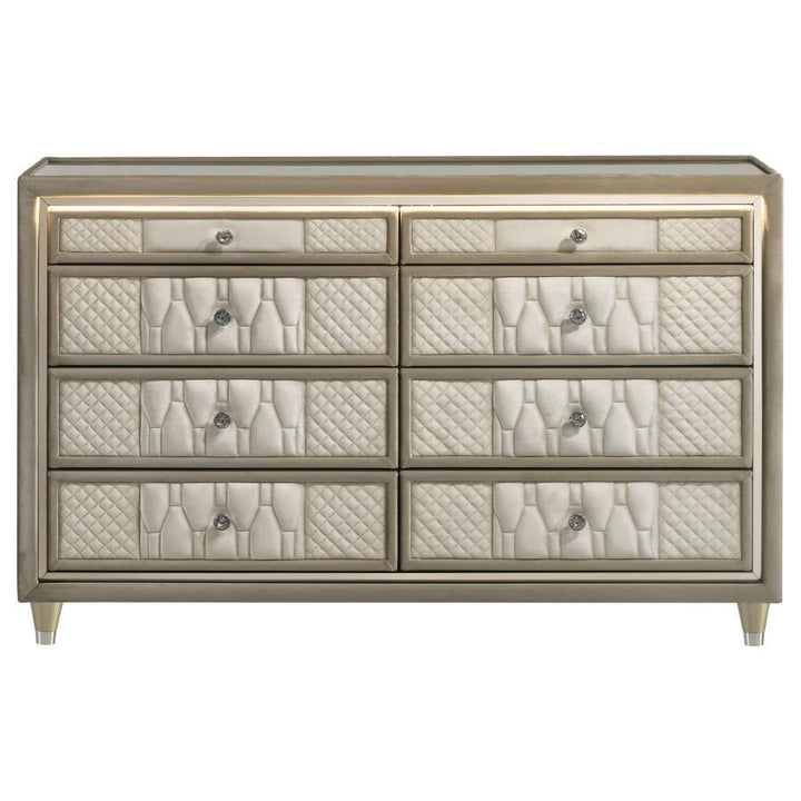 Lorient - 8-Drawer LED Bedroom Dresser Cabinet
