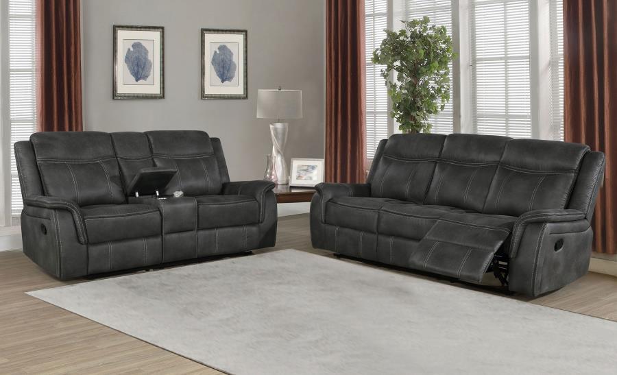 Lawrence Upholstered Reclining Sofa Set