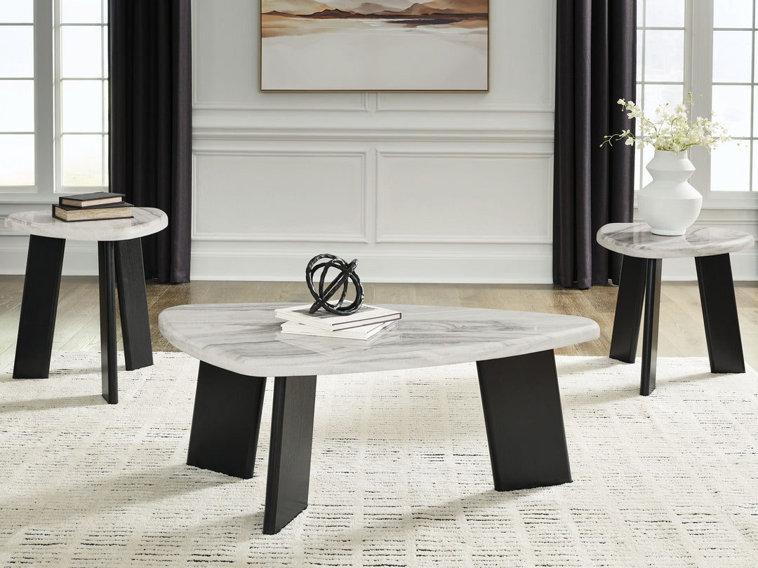 Lilyberg - Occasional Table Set (Set of 3) - Gray / Black