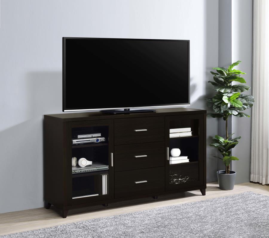 Lewes 2 Door Engineered Wood TV Stand - Thumbnail 2
