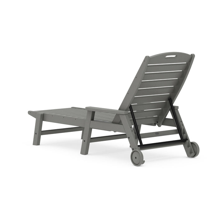 Nautical Chaise with Arms & Wheels