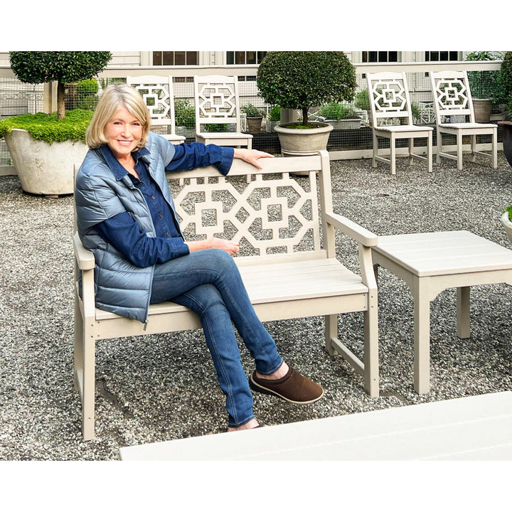 Chinoiserie 48" Garden Bench
