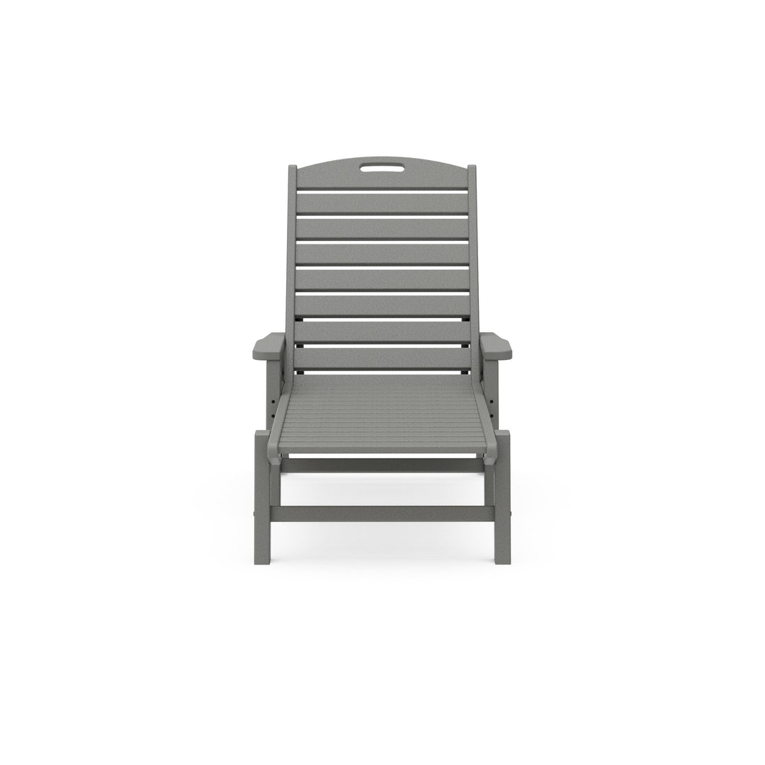 Nautical Chaise with Arms & Wheels