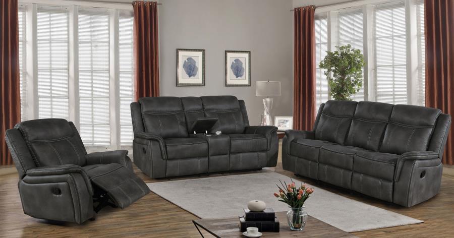 Lawrence Upholstered Reclining Sofa Set - Thumbnail 5
