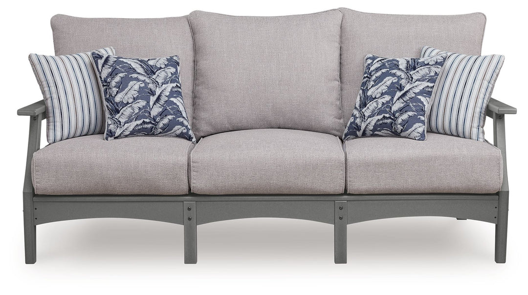 Cove Beach - Sofa With Cushion - Gray