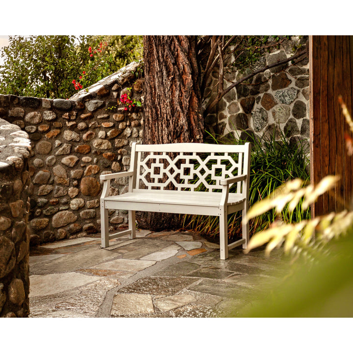 Chinoiserie 48" Garden Bench