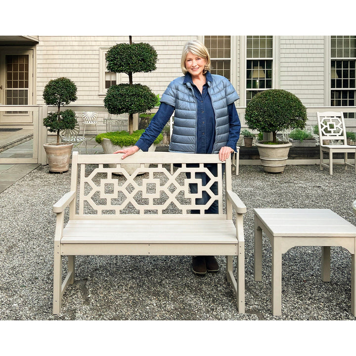 Chinoiserie 48" Garden Bench