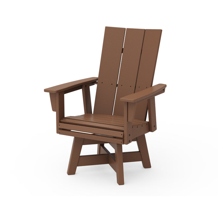Modern Curveback Adirondack Swivel Dining Chair